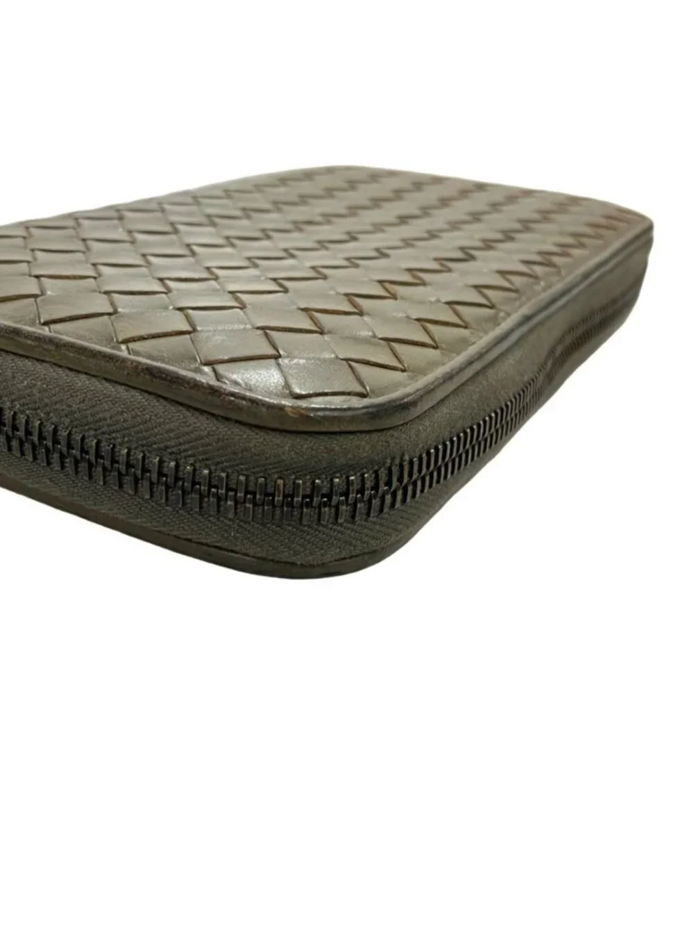 Bottega Veneta Zip Around Wallet Intrecciato